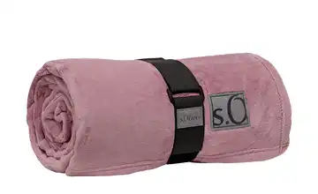 S.Oliver Kuscheldecke Kuschelsoft Altrosa 150x200 cm