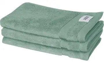 SCHÖNER WOHNEN Kollektion Gästehandtuch 3er-Set Salbeigrün