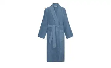 Möve Schalkragenbademantel Blau M