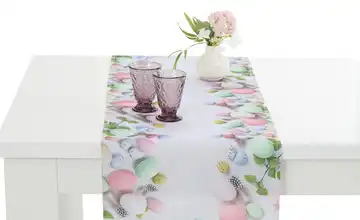como Tischläufer  Ostereier