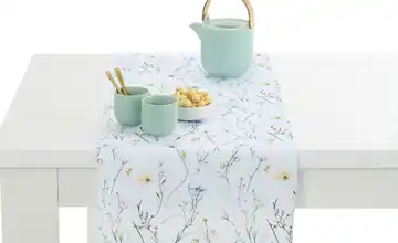 como Tischläufer  Streublumen