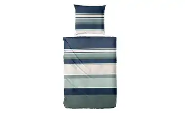 Bettwäsche-Set 220 cm 155 cm Blau