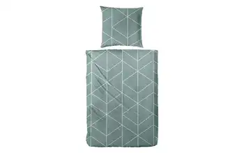 Bettwäsche-Set 220 cm 155 cm Grün