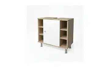 Waschbeckenunterschrank Eiche (Nachbildung), Weiß