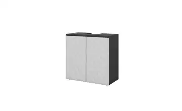 Waschbeckenunterschrank Schwarz, Weiß