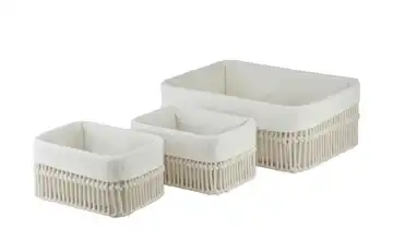 Aufbewahrungskorb, 3er Set Weiß