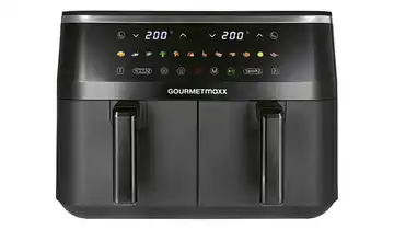GourmetMaxx Doppelkammer-Heißluftfritteuse  16581