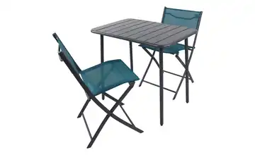 Gartenmöbel 3er-Set Türkis Türkis