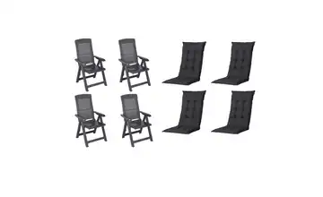 Siena Garden Gartensessel 8er-Set  Tampa