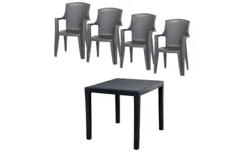 Siena Garden Gartenmöbel 5er-Set  Eden