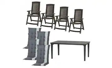 Siena Garden Gartenmöbel 9er-Set  Aruba