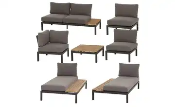 Siena Garden Gartenmöbel 7er-Set  Alvida