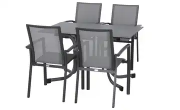 Siena Garden Gartenmöbel 5er-Set  Velia