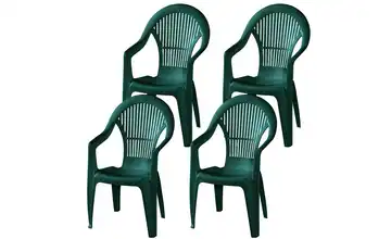 Siena Garden Stapelsessel 4er-Set Vega