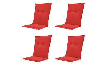 Auflage niedrig 4er-Set Rot