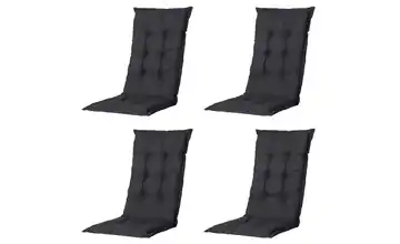 Auflage hoch 4er-Set Schwarz 2 cm