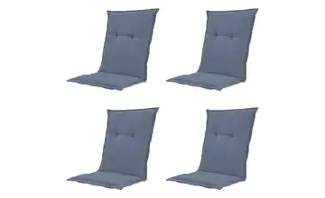 Auflage niedrig 4er-Set Blau