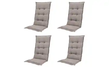 Auflage hoch 4er-Set Beige 6 cm