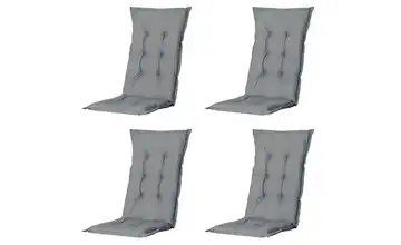 Auflage hoch 4er-Set Grau 6 cm