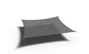Siena Garden Sonnensegel Quadrat Grau Bezug aus 285g/m² Polyethylen (HDPE), 500x500x500x500 cm 500 cm 500 cm 500 cm
