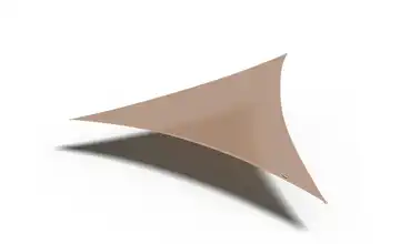 Siena Garden Sonnensegel 3-Eck Coolfit 500 cm 500 cm Natur Bezug aus 285g/m² Polyethylen (HDPE), 500x500x500 cm 500 cm