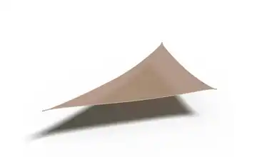 Siena Garden Sonnensegel 3-Eck Coolfit 500 cm 500 cm Natur Bezug aus 285g/m² Polyethylen (HDPE), 500x500x710 cm 710 cm