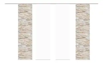 Schiebevorhang Beige 4er-Set