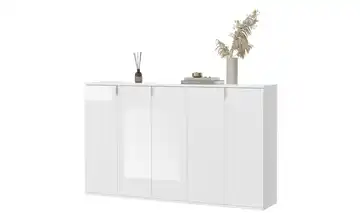 Schuhschrank-Set Weiß, hochglanz