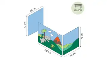 Hoppekids Vorhang für Spielbett 70x160