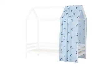 Hoppekids Hausbett-Vorhang 90x200 cm Blau