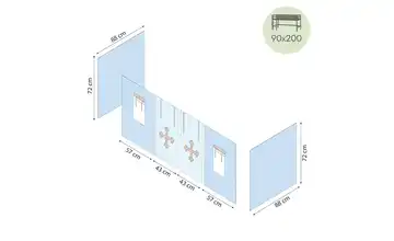 Hoppekids Vorhang für Spielbett 90x200