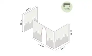 Hoppekids Vorhang für Spielbett 70x160