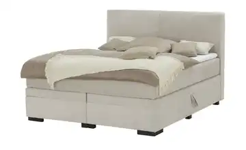 Boxi Boxspringbett mit Bettkasten Boxi Classic H3 & H4 180 cm Viscoschaumkern Natur Cordstoff