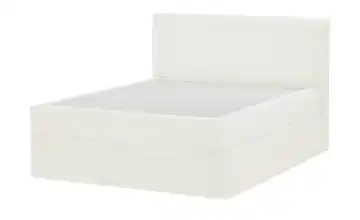 Boxi Boxspringbett Boxi Classic Creme 160 cm Cordstoff H2 & H3 Viscoschaumkern