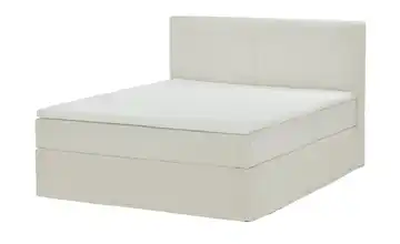 Boxi Boxspringbett Boxi Classic Creme 180 cm Cordstoff H4 & H5 Viscoschaumkern