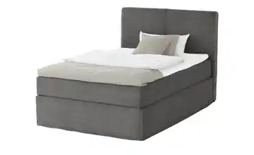 Boxi Boxspringbett Boxi Classic Anthrazit Kaltschaumkern Cordstoff H2 140 cm
