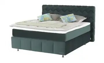 Jette Home Boxspringbett Braid  Grün 200 cm H4 & H5