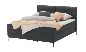 pop Boxspringbett Basic 180 cm H2 Anthrazit