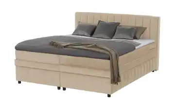 Primo Boxbett mit Bettkasten Beige 180 cm H1 Kaltschaumkern