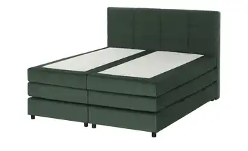 Boxspringbett H3 180 cm Kaltschaumkern Mit Bettkasten Waldgrün