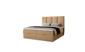 Boxbett mit Stauraum 160x200 cm Beige