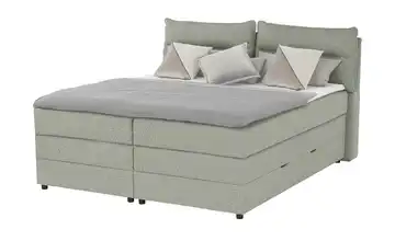 Boxspringbett mit Bettkasten Mintgrün H2 & H4 160 cm Kaltschaumkern