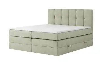 Boxspringbett mit Bettkasten 160 cm 4 cm Mintgrün