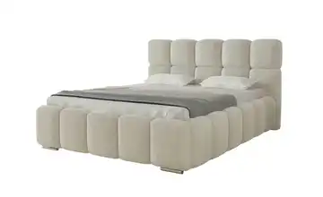 Polsterbett mit Stauraum 140x200 cm Beige