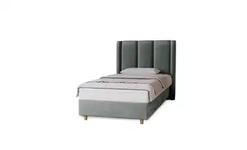 Boxbett mit Matratze 100x200 cm Grau