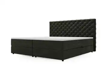 Boxbett mit Stauraum Dunkelgrau 140 cm