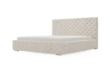 Polsterbett mit Stauraum Beige 200 cm