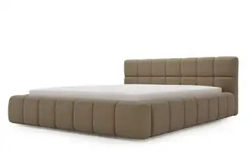 Polsterbett mit Stauraum Braun 120 cm
