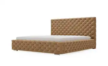 Polsterbett mit Stauraum Braun 160 cm