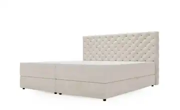 Boxbett mit Stauraum Beige 160 cm